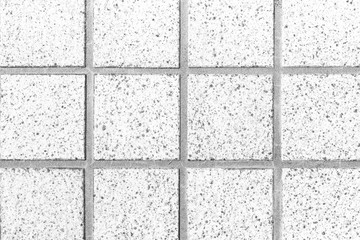 White stone block tile floor background
