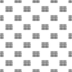 Fence metal icon. Simple illustration of fence metal vector icon for web