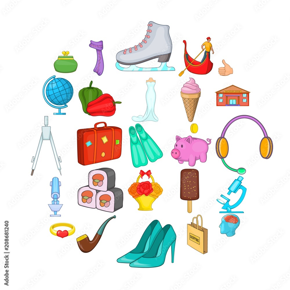 Poster weekend rest icons set. cartoon set of 25 weekend rest vector icons for web isolated on white backgr