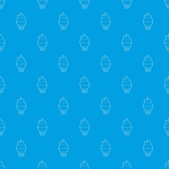 Ice cream pattern vector seamless blue repeat for any use