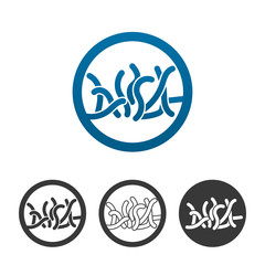 Useful probiotic bacteria. Contour line flat blue vector icon. Different variations for website or app infographics.