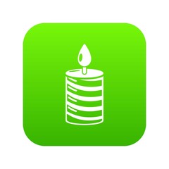 Candle holiday icon. Simple illustration of candle holiday vector icon for web