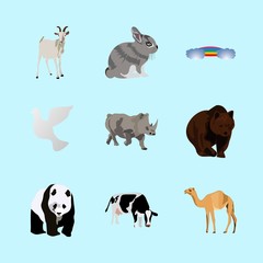 animals icons set