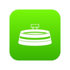 Stadium icon digital green for any design isolated on white vector illustration