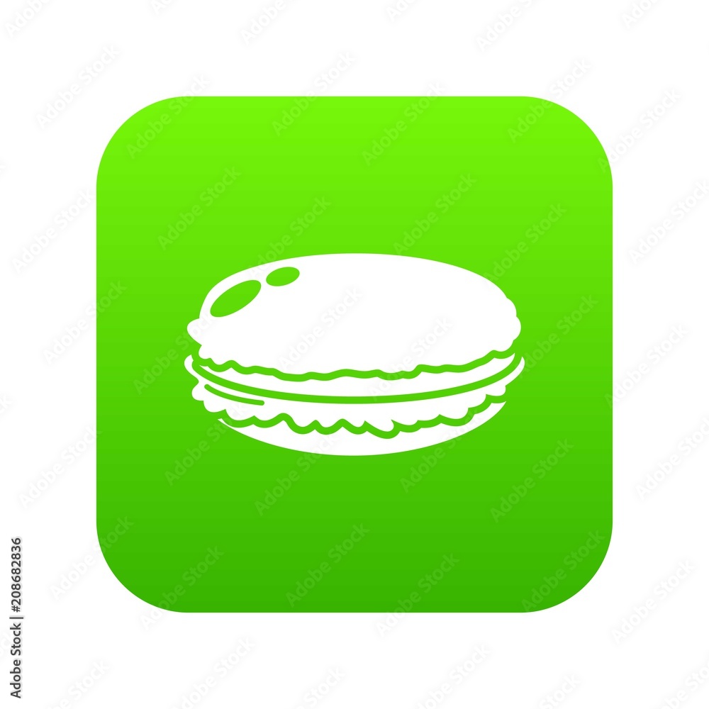 Poster macaroons icon. simple illustration of macaroons vector icon for web