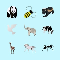 Obraz premium animals icons set