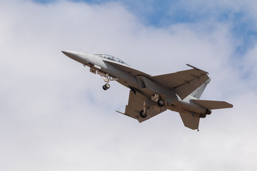 Fototapeta na wymiar Fighter jet in the sky