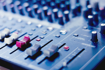 Slide the volume control of the audio mixer.