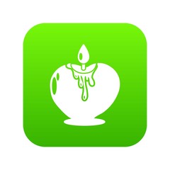 Candle romance icon. Simple illustration of candle romance vector icon for web