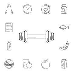 Dumbbells icon. Simple element illustration. Dumbbells symbol design from Gym and Health collection set. Can be used for web and mobile