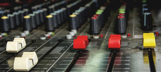 Slide the volume control of the audio mixer.