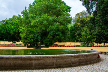 Fototapeta na wymiar Cerco garden in Mafra in Portugal
