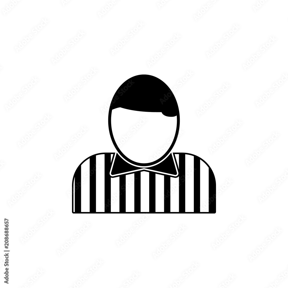 Aufkleber judge icon. element of soccer icon for mobile concept and web apps. detailed judge icon can be used 