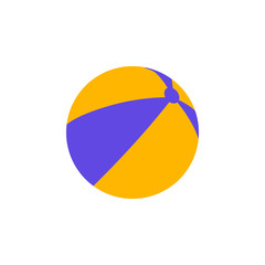 beach ball flat icon. Element of beach holidays colored icon for mobile concept and web apps. Detailed beach ball flat icon can be used for web and mobile. Premium icon