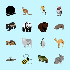 animals icons set