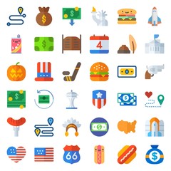 United States icons set