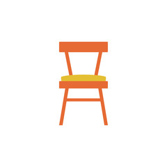 a soft chair flat icon. Element of furniture colored icon for mobile concept and web apps. Detailed a soft chair flat icon can be used for web and mobile. Premium icon