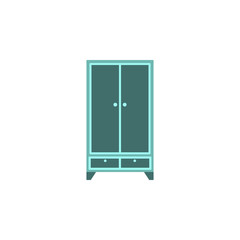 linen closet flat icon. Element of furniture colored icon for mobile concept and web apps. Detailed linen closet flat icon can be used for web and mobile. Premium icon