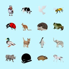 animals icons set