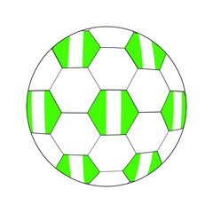 Ball Nigeria Flagge