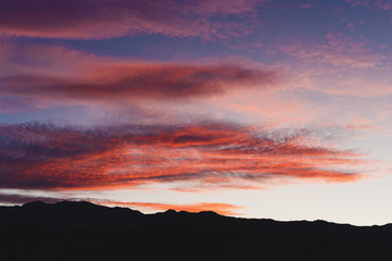 Cloudscape background California desert.