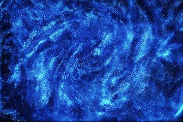 The universe in a distant galaxy with nebulae and stars