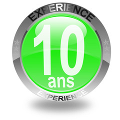 bouton 10 ans d'expérience