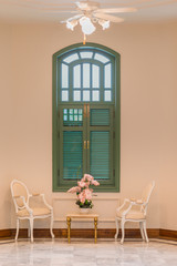 Classic set of chairs interior in living room