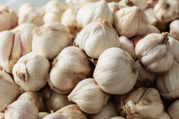 Garlic with texture.