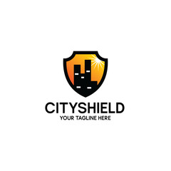City Shield Logo Design Template