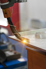 Welding precision part by mig welding process