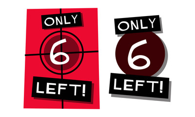 Only Six Left Poster Vector Template With Text Box Date Venue and Time