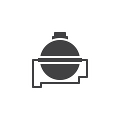 Water flask vector icon. filled flat sign for mobile concept and web design. Camping flask simple solid icon. Symbol, logo illustration. Pixel perfect vector graphics