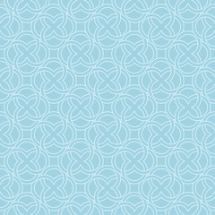 Light blue geometric ornament. Seamless pattern