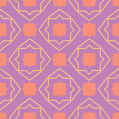 Fototapeta na wymiar Geometric seamless pattern. Bright colored violet background/