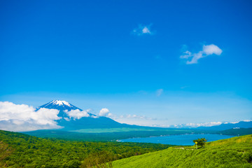 富士山と山中湖