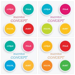 Set of Infographic Elements Templates for Business