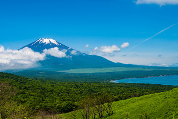 富士山と山中湖