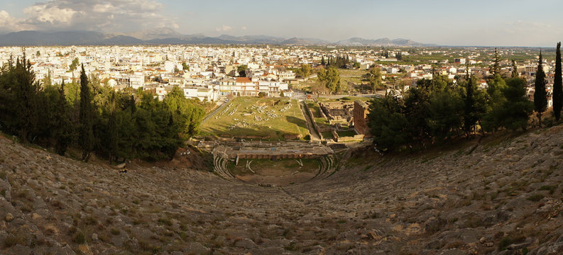 Ancient theater of Argos in Greece.