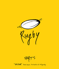 스포츠 포스터 / 손으로 그린 스포츠 그림