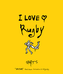 스포츠 포스터 / 손으로 그린 스포츠 그림