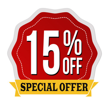 Special Offer 15% Off Label Or Sticker