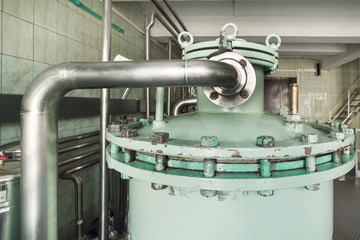 Adsorption sand filtration system.