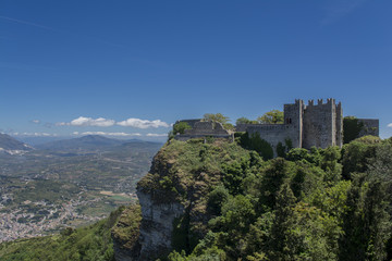 Fototapeta na wymiar View from Erice ancient Sicily town