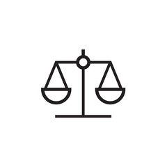 Law scale icon  Vector illustration, EPS10.