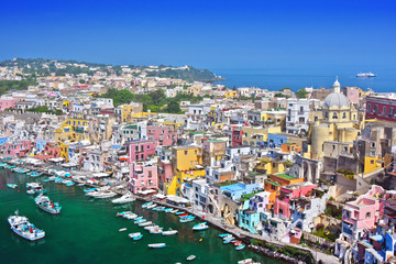 Architecture of Procida Island, Campania, Italy