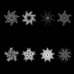 Holiday patterns of stars and flowers for gifts ground