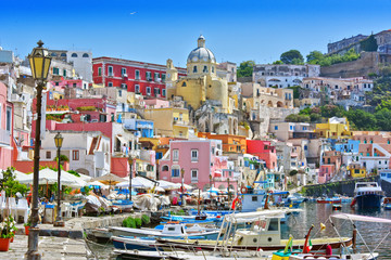 Architecture of Procida Island, Campania, Italy