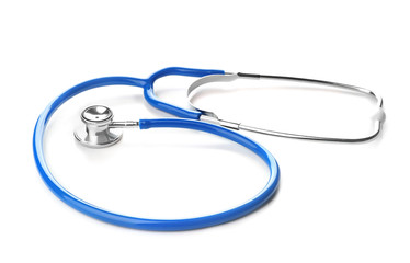 Stethoscope on white background