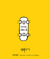 스포츠 포스터 / 손으로 그린 스포츠 그림